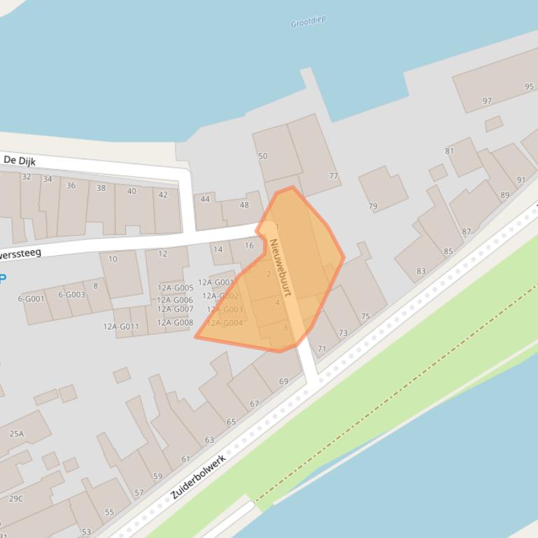 Kaart van postcodegebied 9101MP.