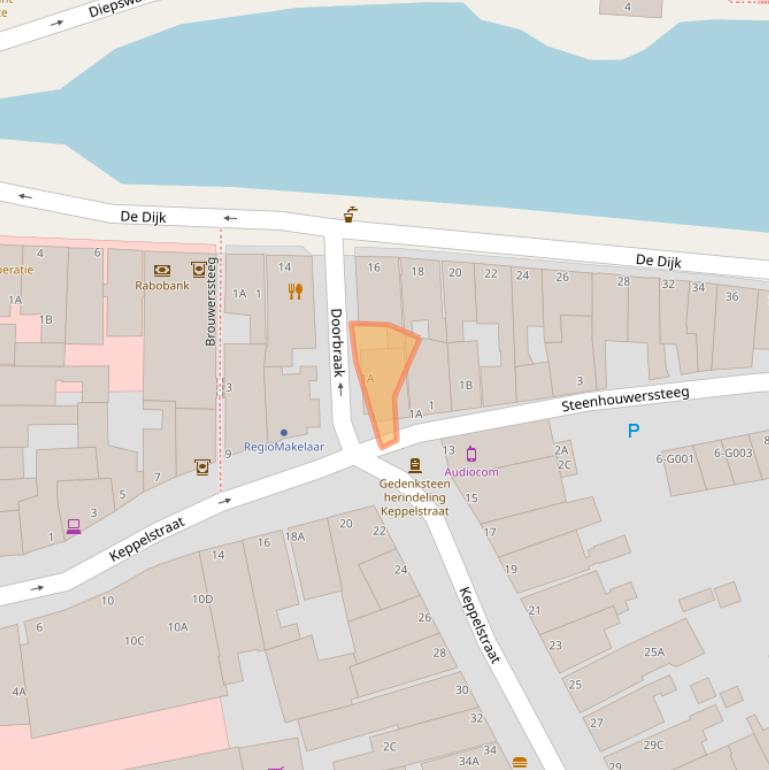 Kaart van postcodegebied 9101MS.