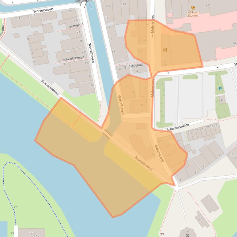 Kaart van postcodegebied 9101NA.