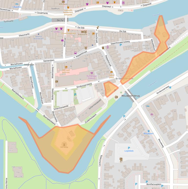 Kaart van postcodegebied 9101NE.