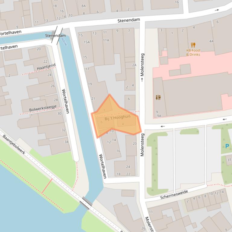 Kaart van postcodegebied 9101NG.