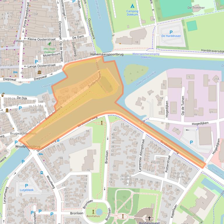 Kaart van postcodegebied 9101NX.