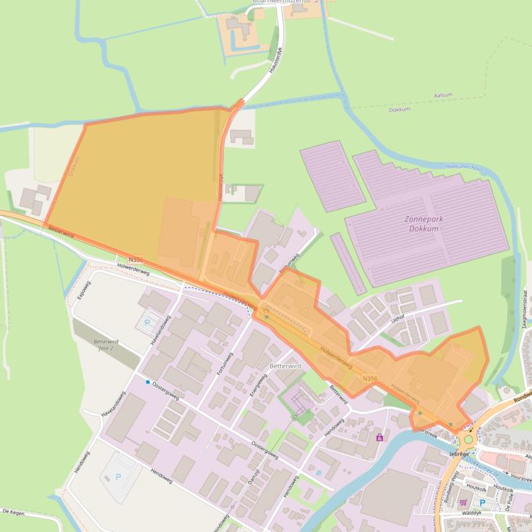 Kaart van postcodegebied 9101PA.