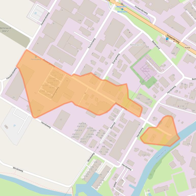 Kaart van postcodegebied 9101PL.