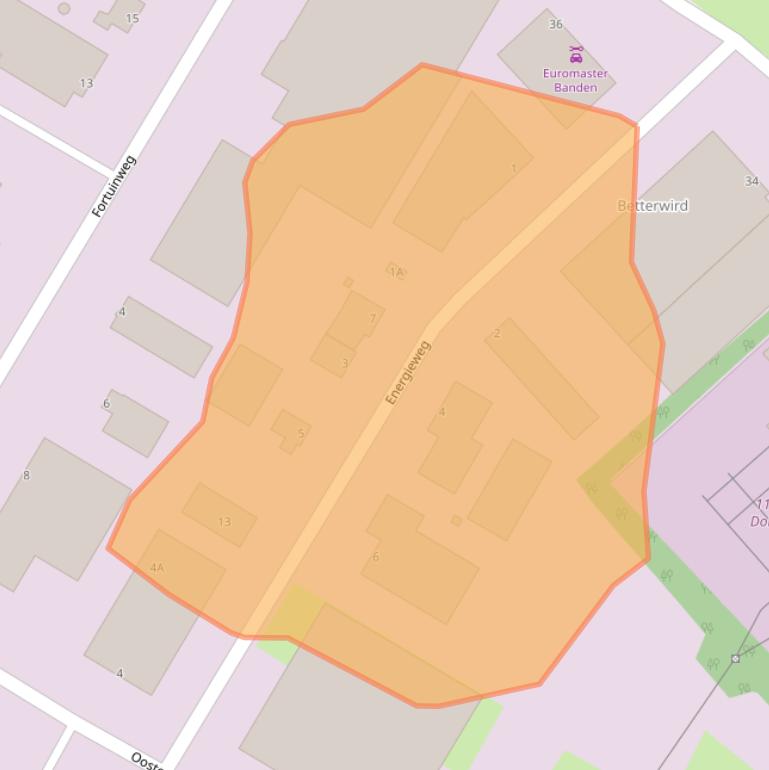 Kaart van postcodegebied 9101PM.