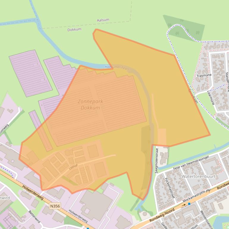 Kaart van postcodegebied 9101PN.
