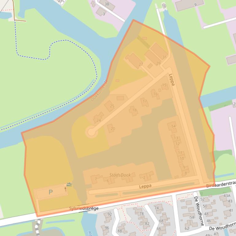 Kaart van postcodegebied 9101PS.