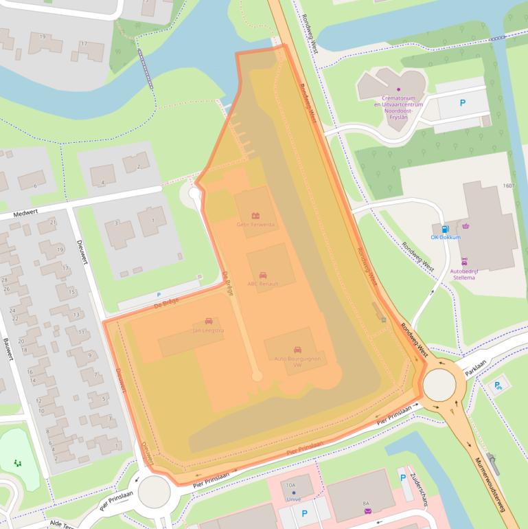 Kaart van postcodegebied 9101PW.