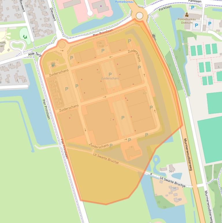 Kaart van postcodegebied 9101PZ.