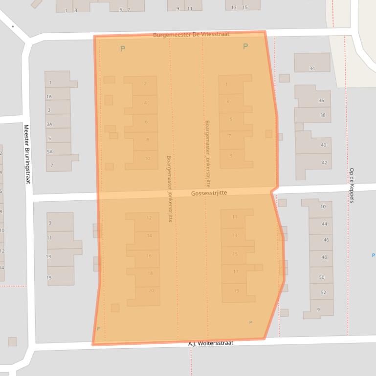 Kaart van postcodegebied 9101TZ.