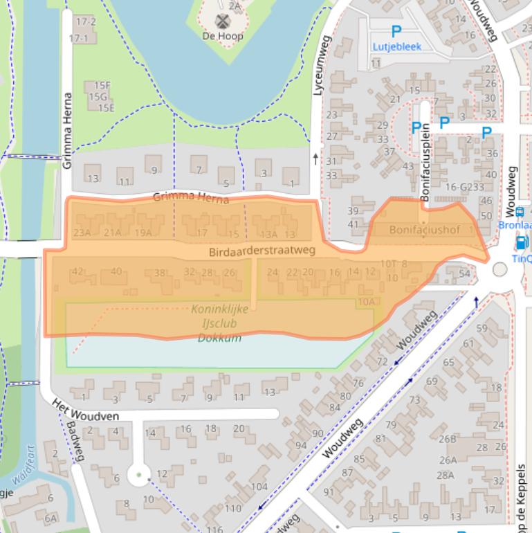 Kaart van postcodegebied 9101VA.