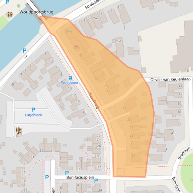 Kaart van postcodegebied 9101VH.