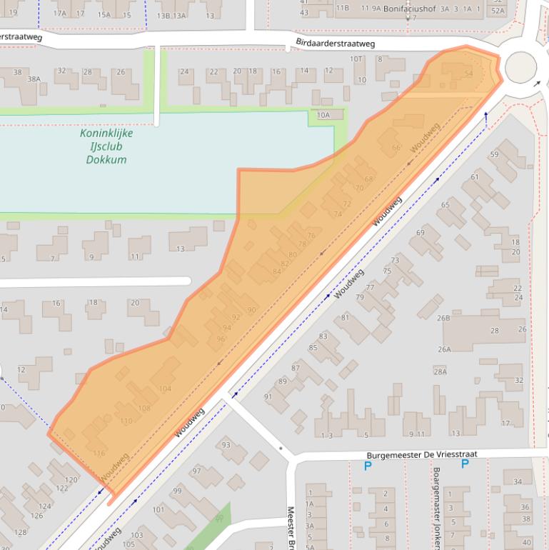 Kaart van postcodegebied 9101VN.