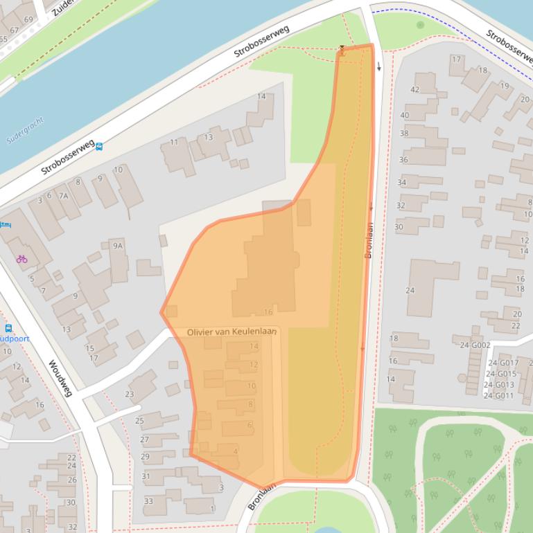 Kaart van postcodegebied 9101VR.