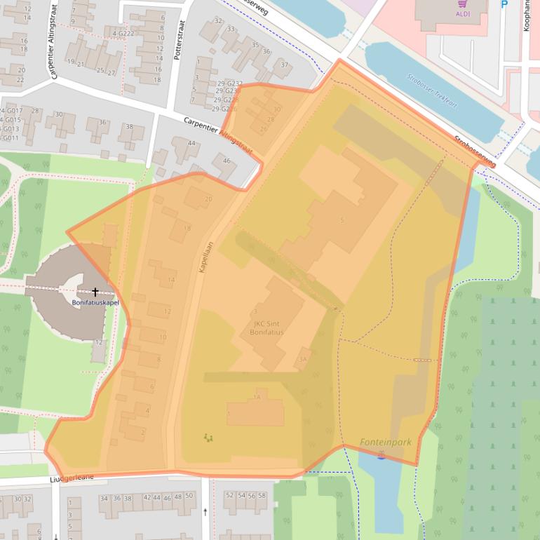 Kaart van postcodegebied 9101WB.