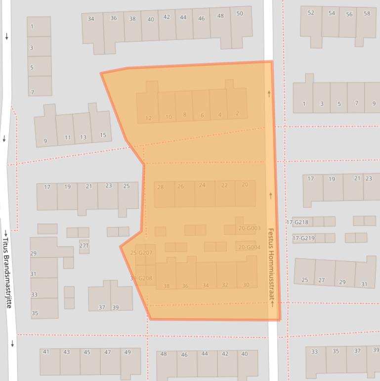 Kaart van postcodegebied 9101WS.