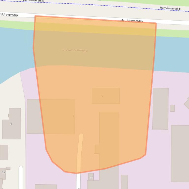 Kaart van postcodegebied 9101WX.