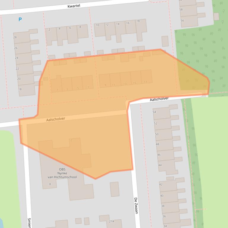 Kaart van postcodegebied 9101XN.