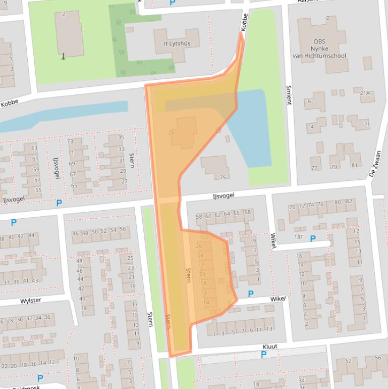 Kaart van postcodegebied 9101XX.