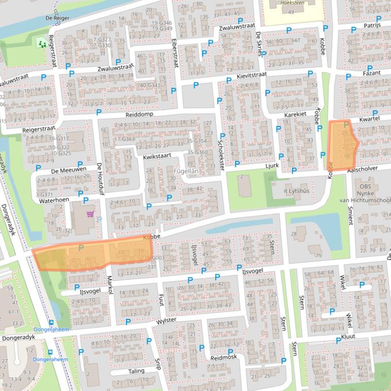 Kaart van postcodegebied 9101ZK.