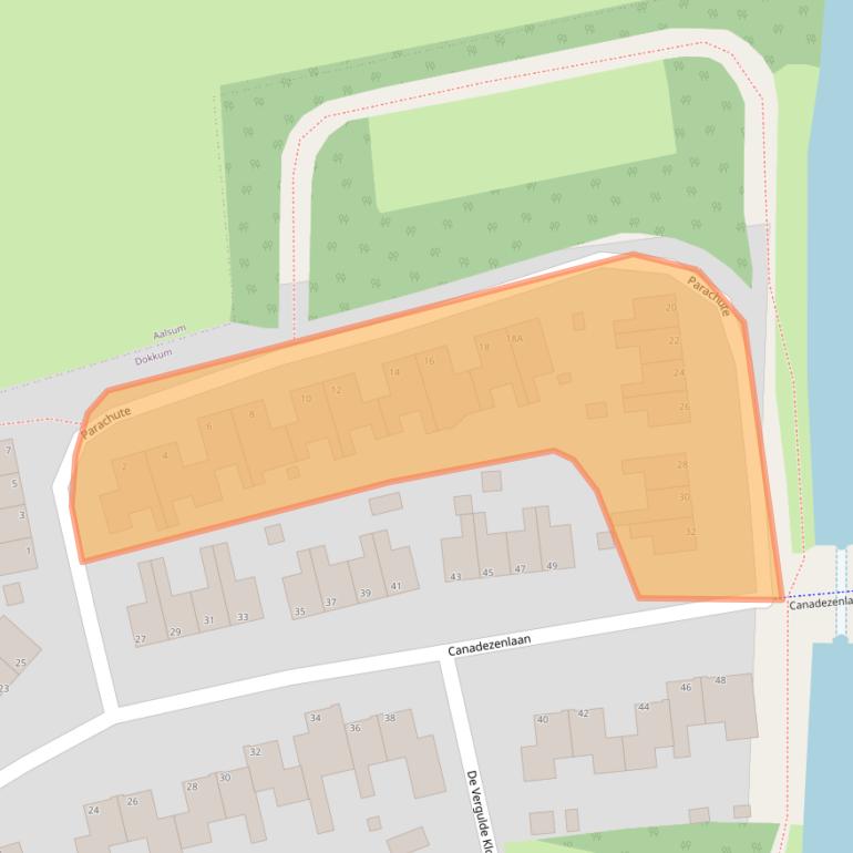 Kaart van postcodegebied 9102DS.