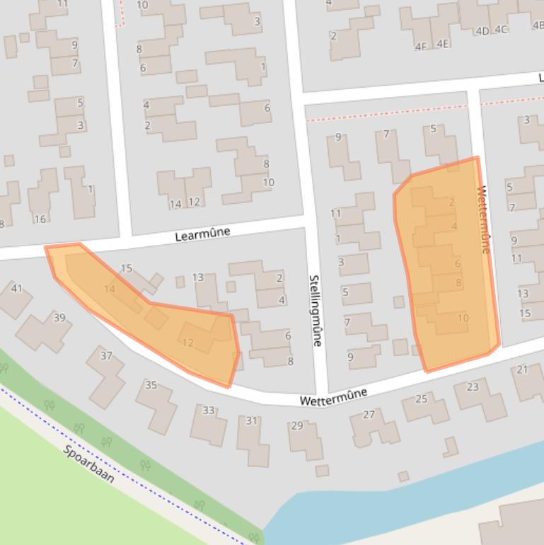 Kaart van postcodegebied 9102EB.