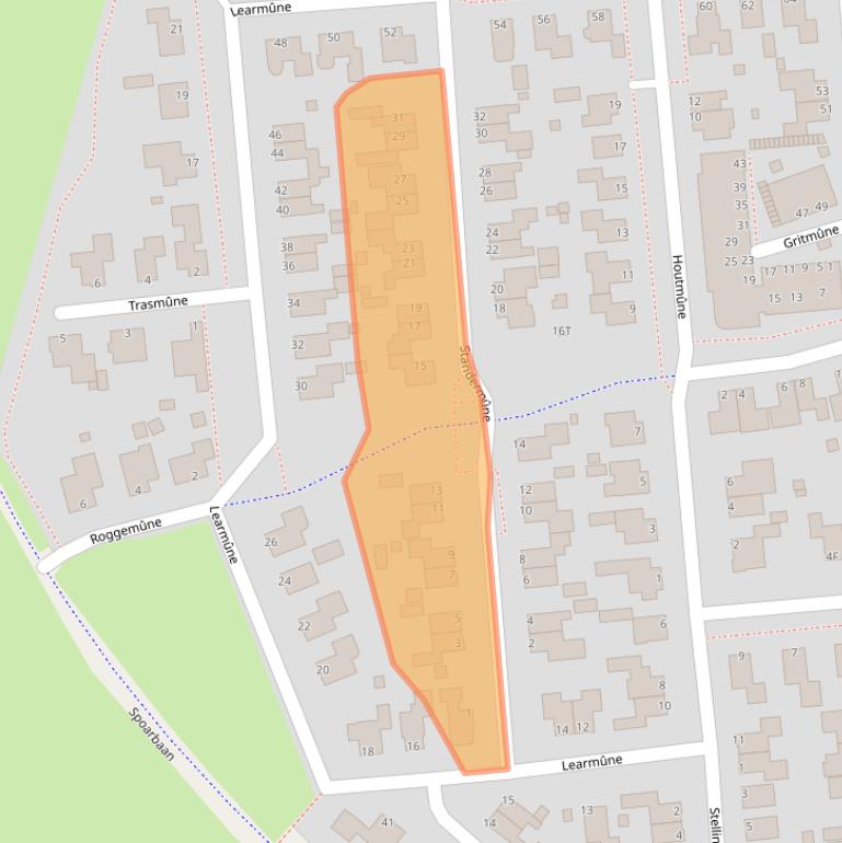 Kaart van postcodegebied 9102EJ.