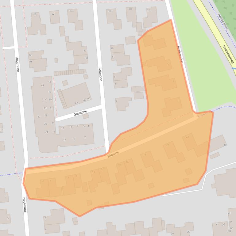 Kaart van postcodegebied 9102EN.