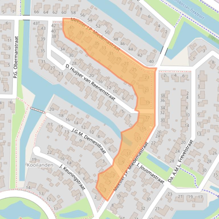 Kaart van postcodegebied 9103NB.