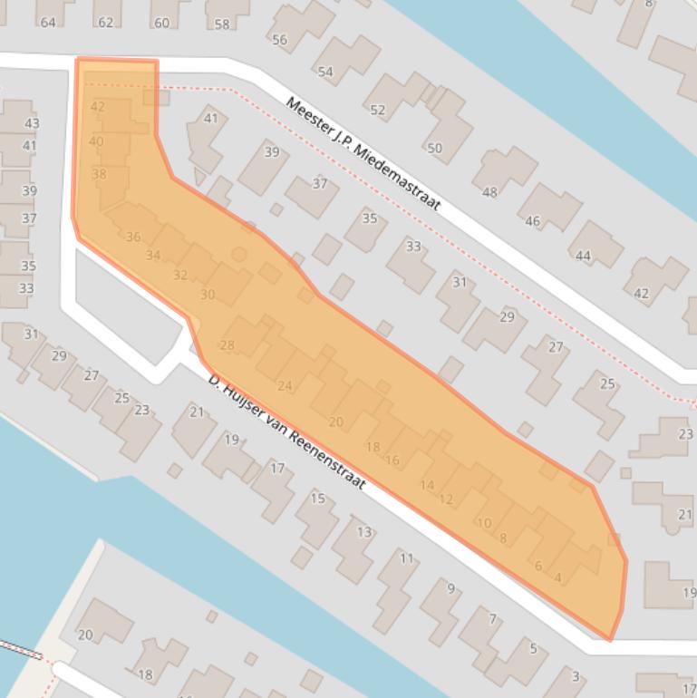 Kaart van postcodegebied 9103NE.