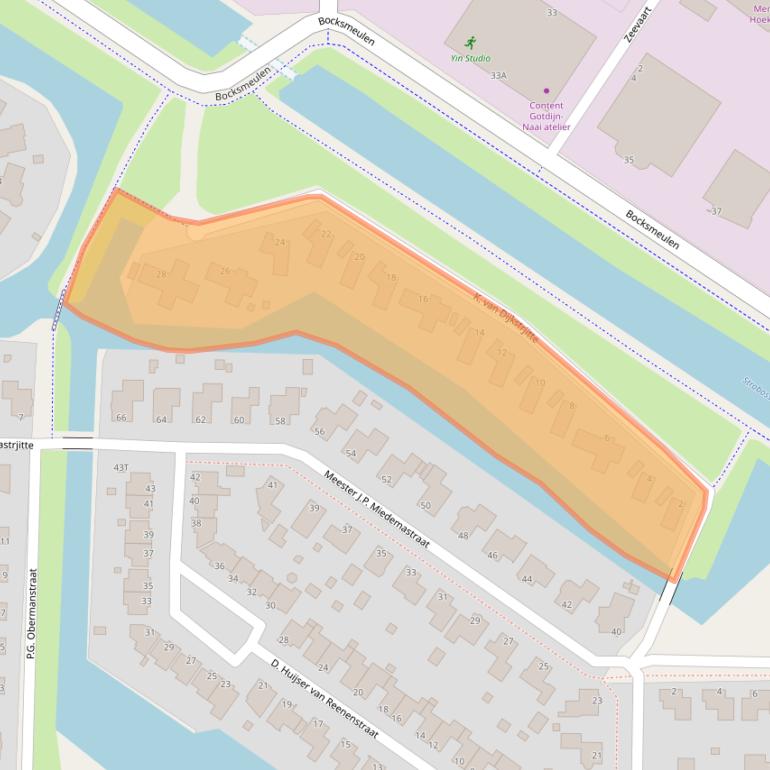 Kaart van postcodegebied 9103NS.