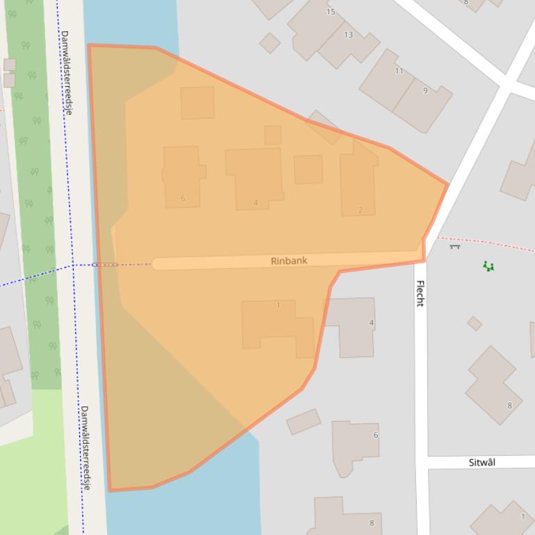 Kaart van postcodegebied 9103PB.