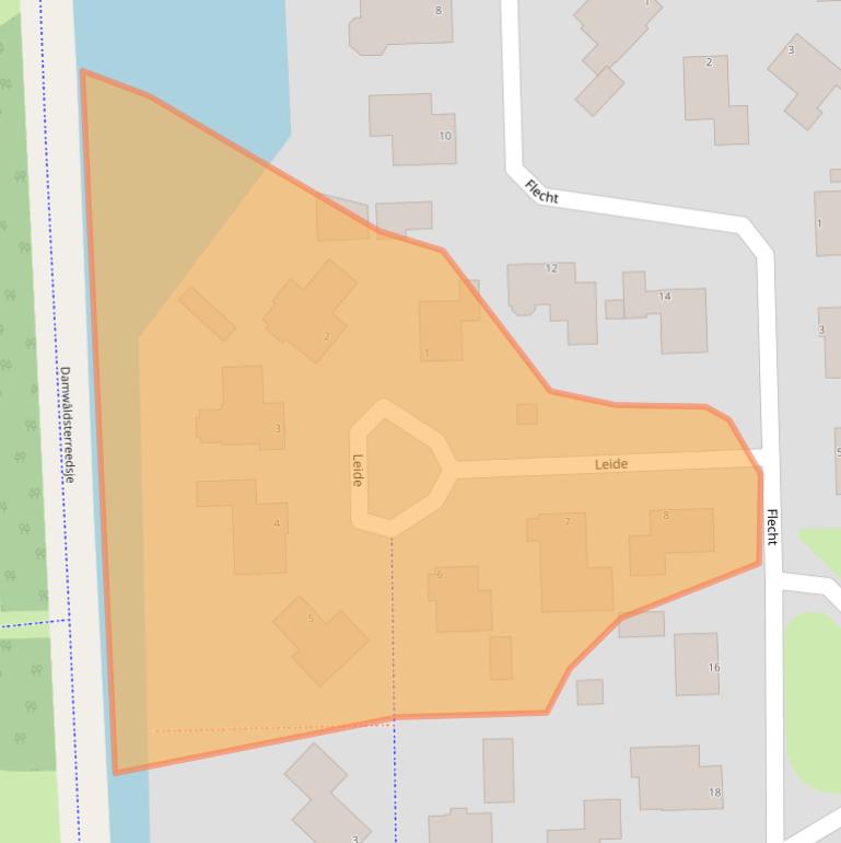 Kaart van postcodegebied 9103PC.