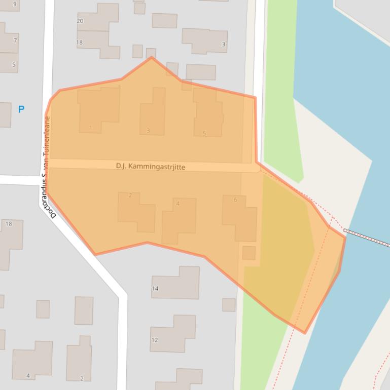 Kaart van postcodegebied 9103PM.