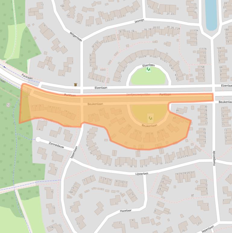 Kaart van postcodegebied 9103RA.