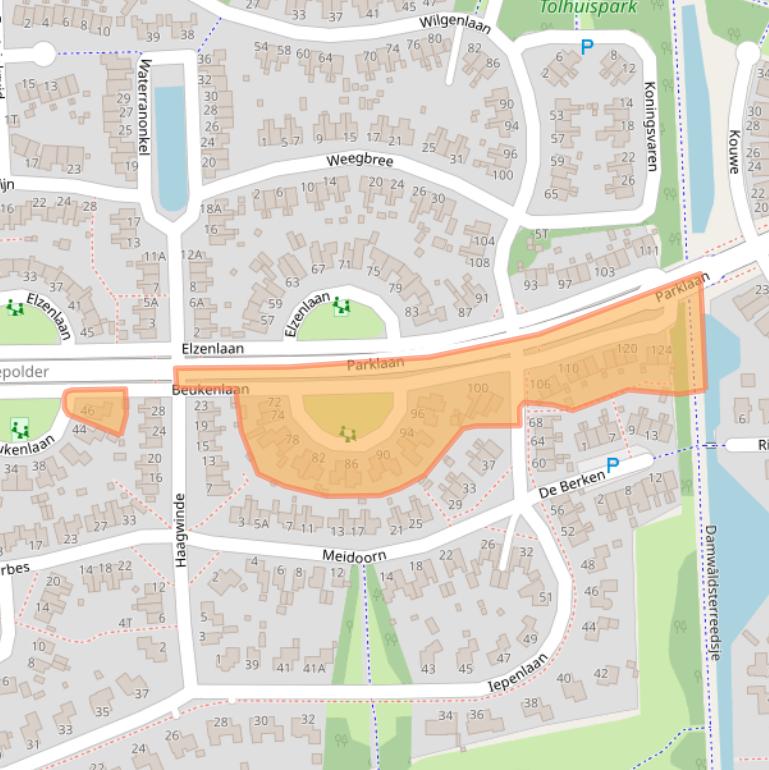 Kaart van postcodegebied 9103RB.