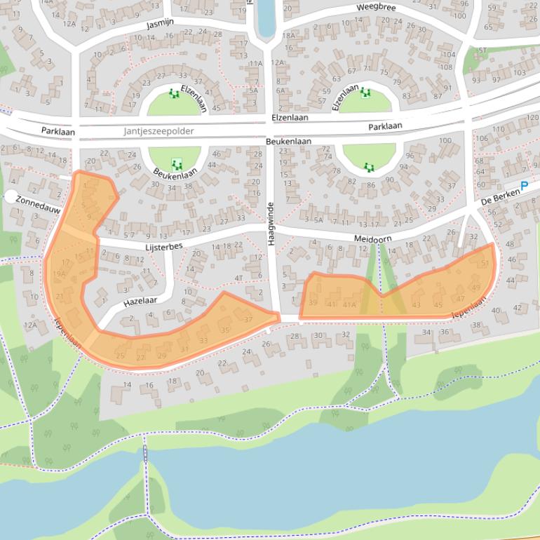 Kaart van postcodegebied 9103RJ.