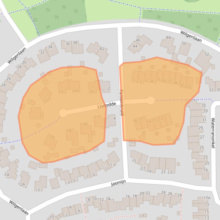Kaart van postcodegebied 9103RS.