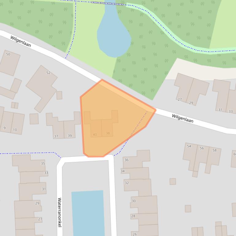 Kaart van postcodegebied 9103RZ.