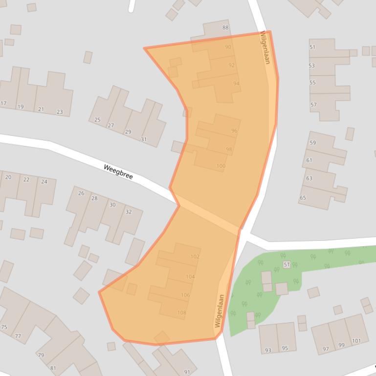 Kaart van postcodegebied 9103SJ.