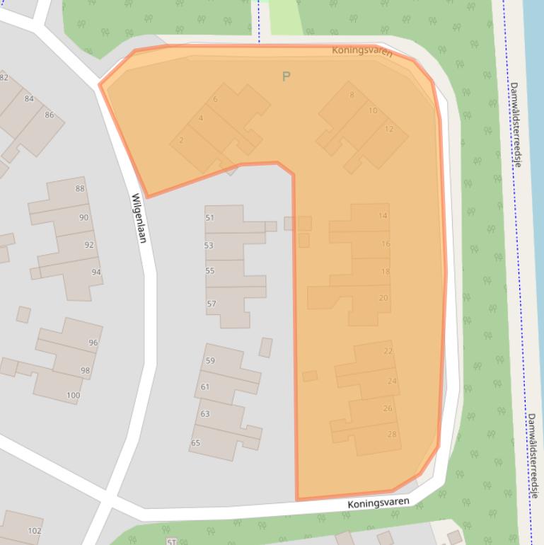 Kaart van postcodegebied 9103SK.