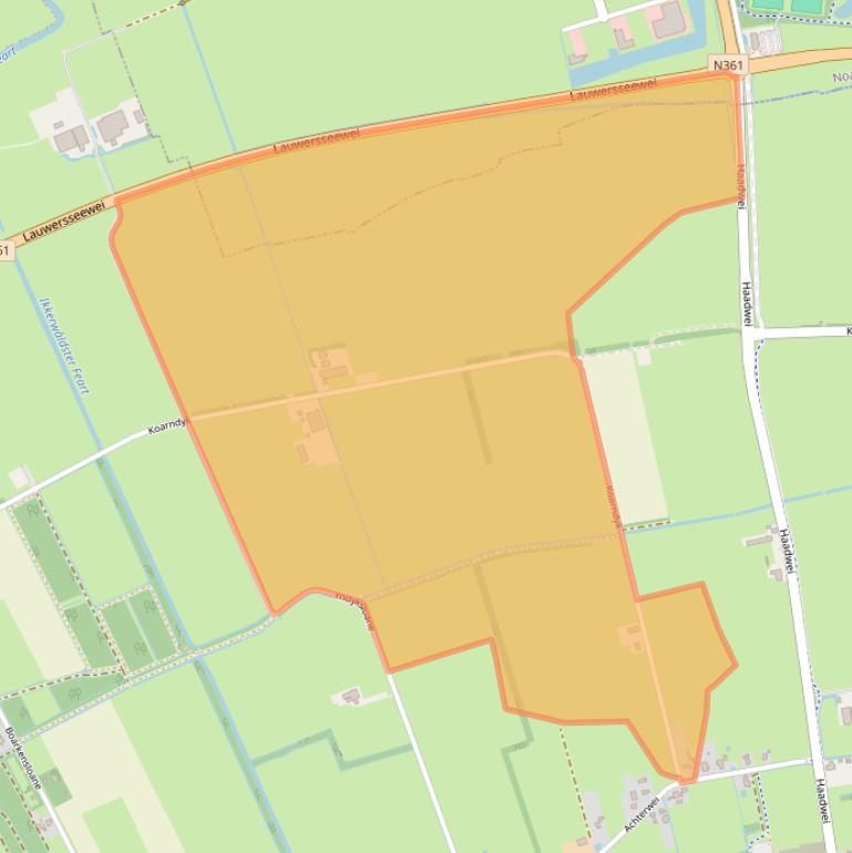 Kaart van postcodegebied 9104AL.