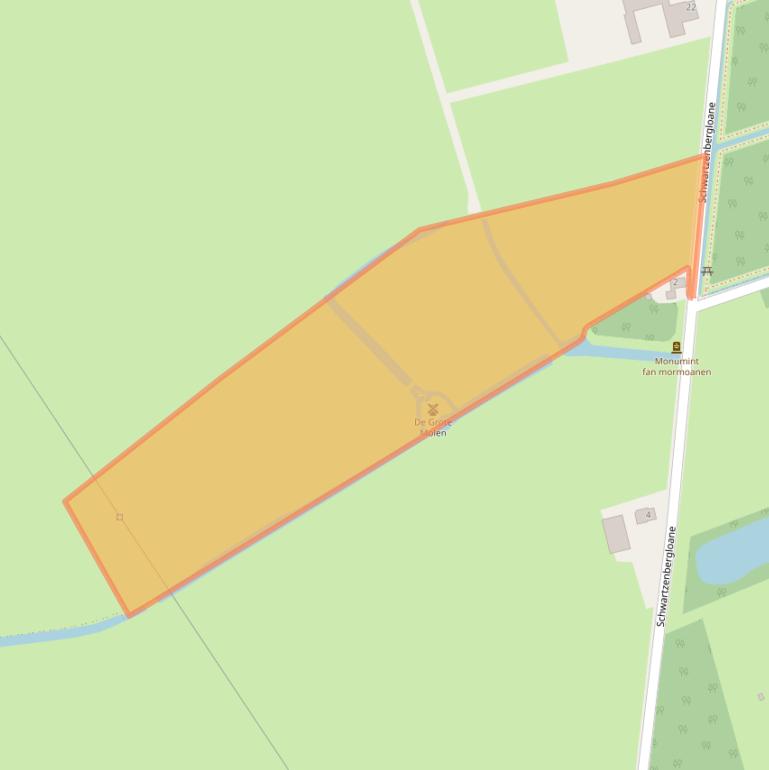 Kaart van postcodegebied 9104AZ.