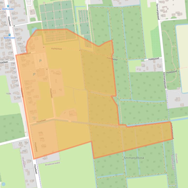 Kaart van postcodegebied 9104BE.