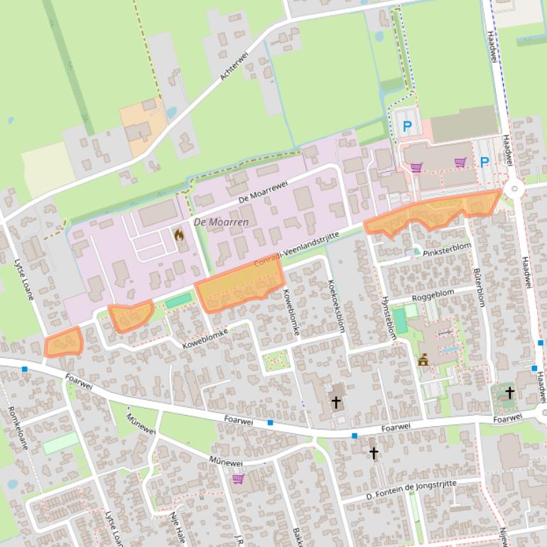 Kaart van postcodegebied 9104BM.