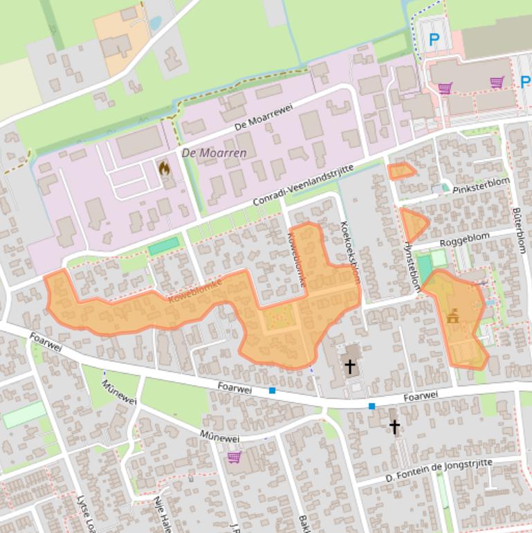 Kaart van postcodegebied 9104BR.