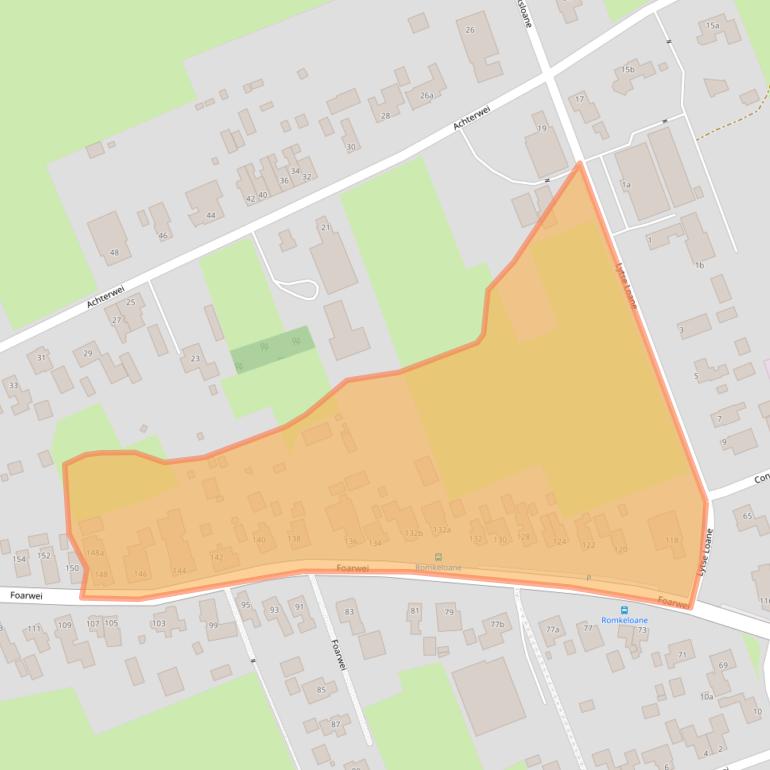 Kaart van postcodegebied 9104CB.