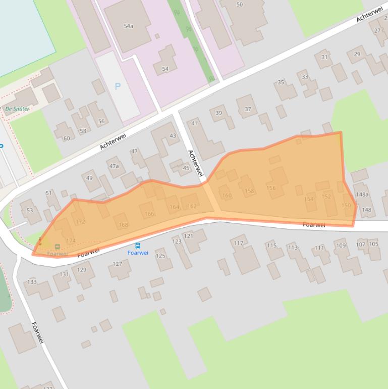 Kaart van postcodegebied 9104CC.