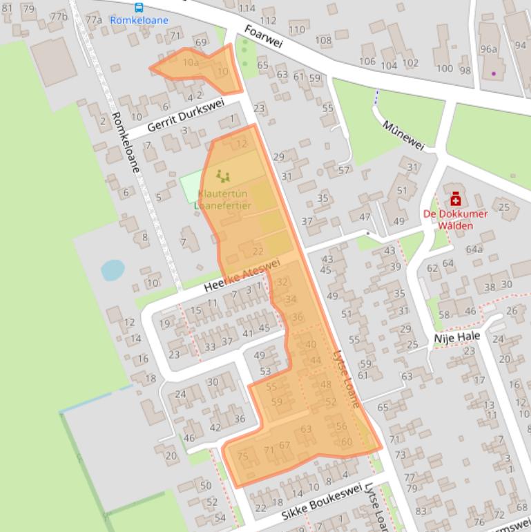 Kaart van postcodegebied 9104CH.