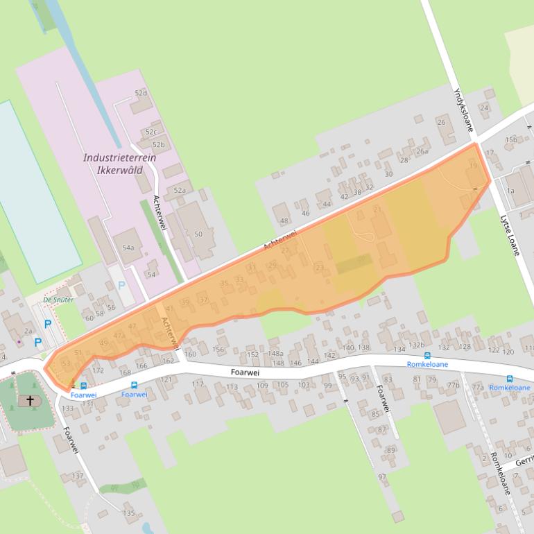 Kaart van postcodegebied 9104CM.